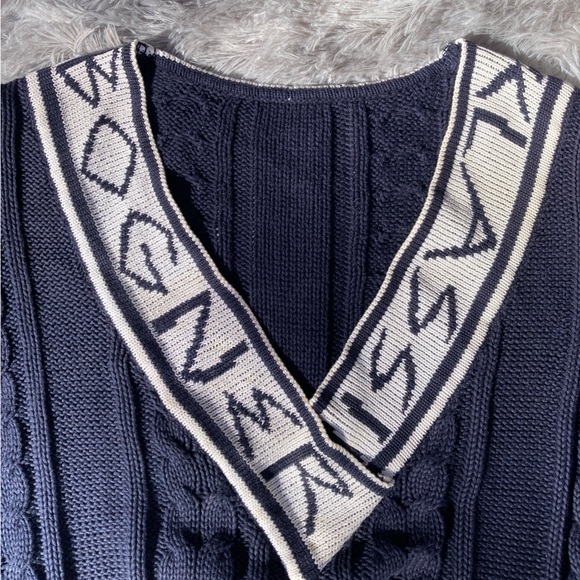 Vintage 80s Bogner Med V Neck Spell Out Sweater - Picture 5 of 7